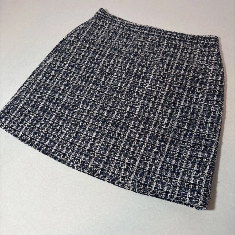Ann Taylor Factory Petite Size PS Factory Tweed Pencil Skirt Zip Up Size 6P